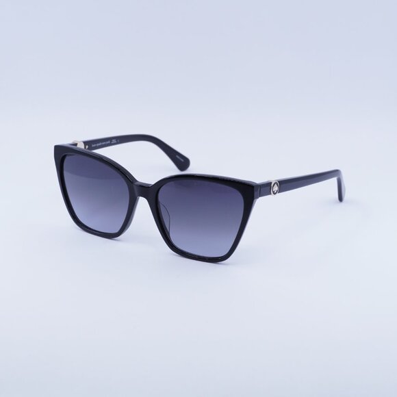 Kate Spade AMIYAH/G/S 02M2 9O Sunglasses Black Cat Eye Frame, Grey Lenses main image 4